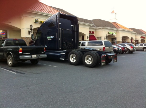Parking a Truck at a Strip Mall